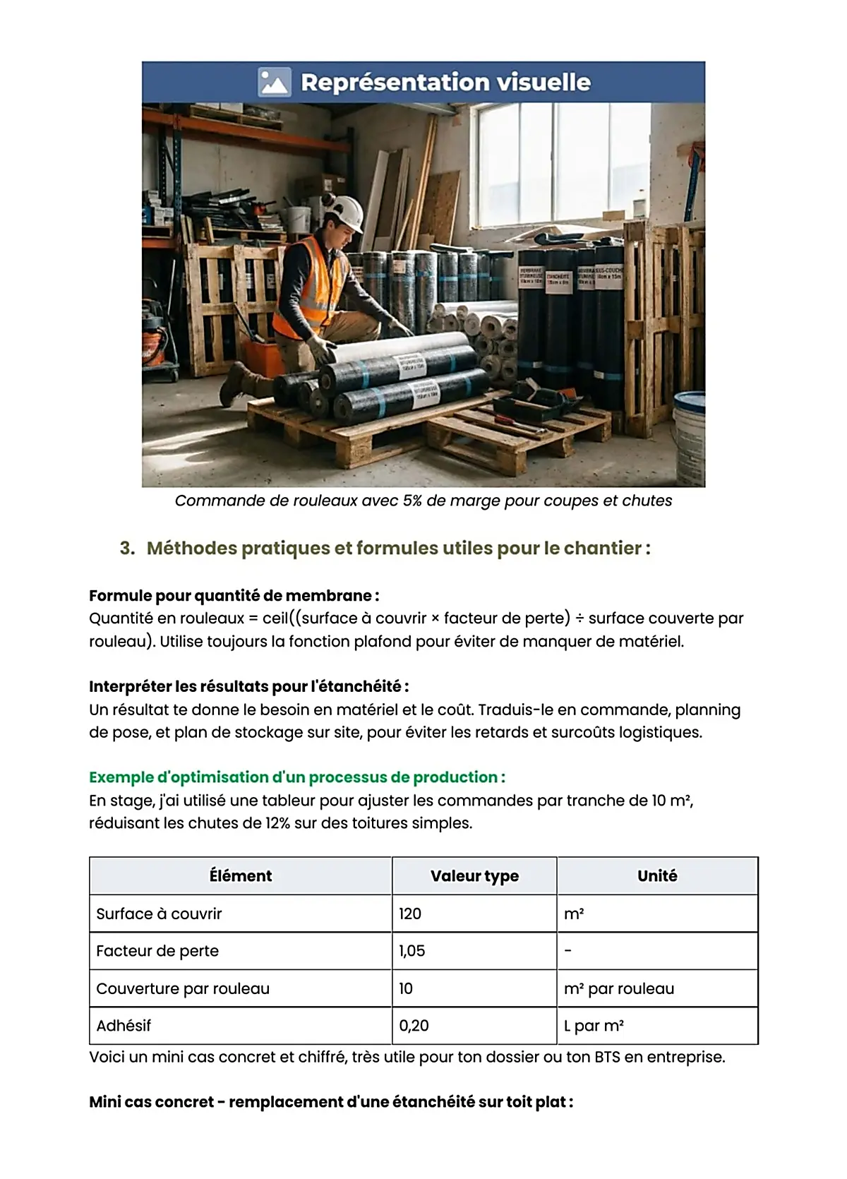 Example Fiche de Révision BP Étanchéité